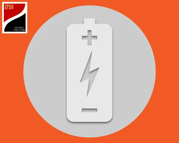 Eine Batterie zur Spannungsversorgung — Stockvektor