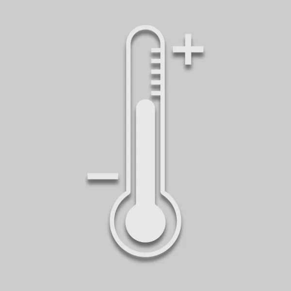 Luftmessthermometer-Symbol — Stockvektor