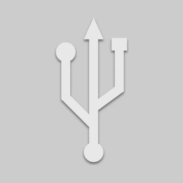Konektor portu usb — Stockový vektor