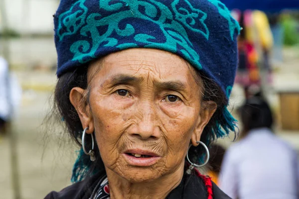 Tam Duong Vietnam Del Norte Octubre 2012 Retrato Una Mujer — Foto de Stock