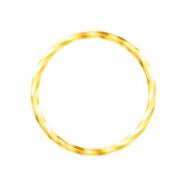 Metal ring isolated on white background. Single object.