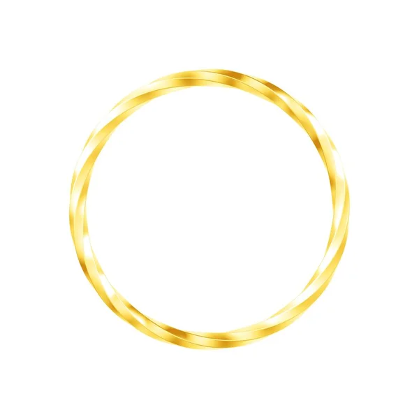 Metalen Ring Geïsoleerd Witte Achtergrond Eén Enkel Voorwerp — Stockfoto