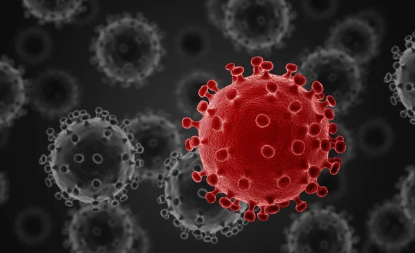 Covid Brote Coronavirus 2019 2020 Ilustración — Foto de Stock