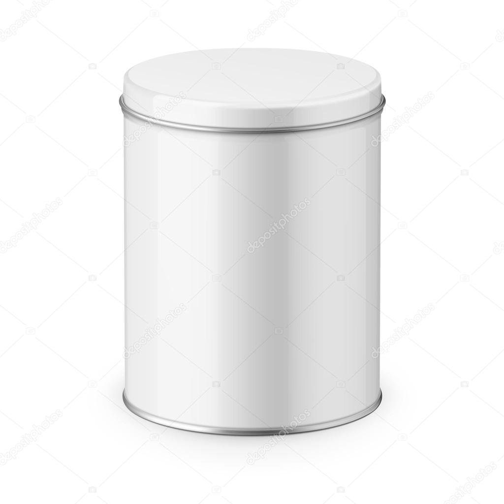Download Round Glossy Tin Can Template Vector Image By C Gruffi Vector Stock 126458246