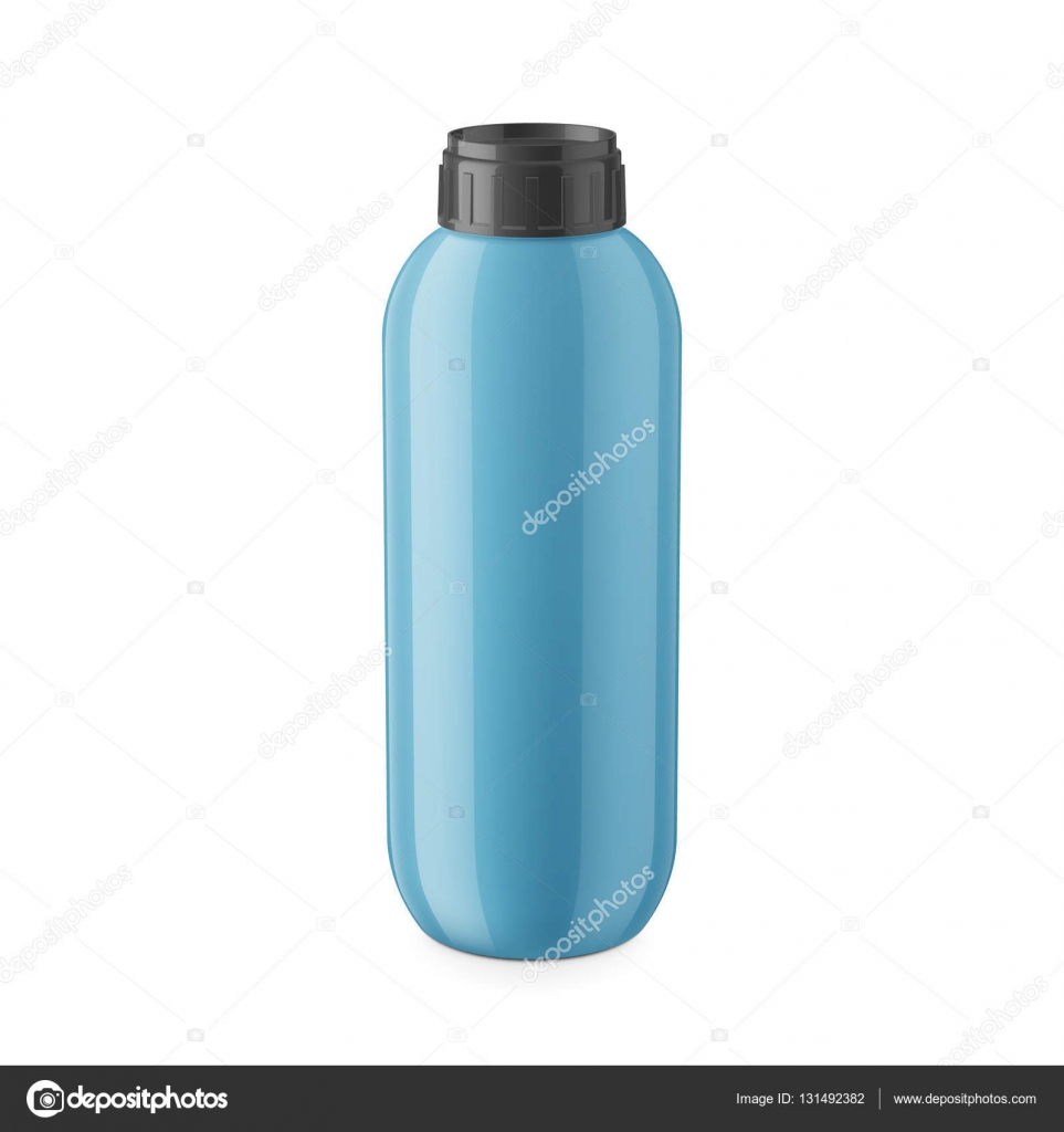 Download Blue Glossy Plastic Shampoo Bottle Template Vector Image By C Gruffi Vector Stock 131492382