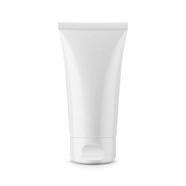 Yuvarlak beyaz parlak plastik kavanoz kozmetikler için