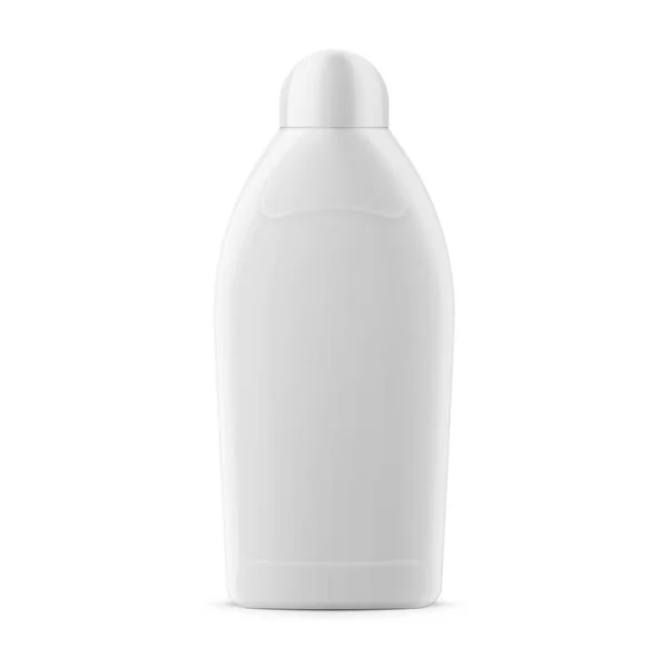 Beyaz parlak ufuk sıvı şişe şablonu. — Stok Vektör