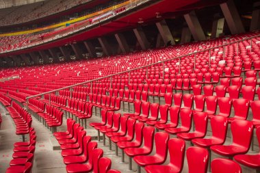 Pekin, Çin - 1 Temmuz 2011: Pekin Olimpiyat Stadyumu içinde