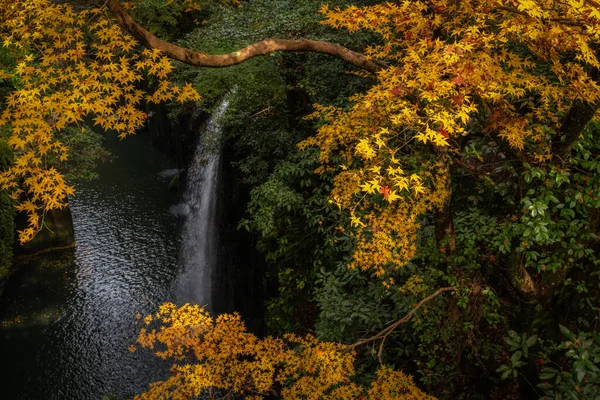 Takachiho Kyushu Japón Noviembre 2019 Una Vista Cascada Dentro Garganta — Foto de Stock