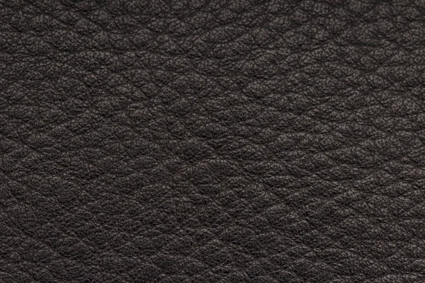 Primo piano della texture in pelle nera senza cuciture — Foto Stock