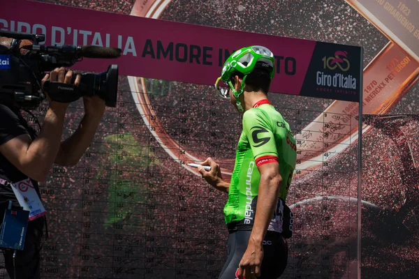 Moena Italia Mayo 2017 Ciclista Profesional Davide Formolo Cannondale Team — Foto de Stock