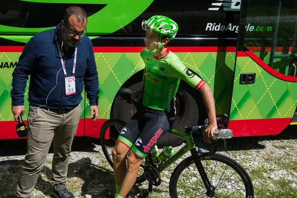 San Candido Italië Mei 2017 Professional Wielrenner Davide Fromolo Cannondale — Stockfoto
