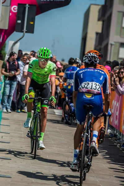 Pordenone Italia Mai 2017 Ciclist Profesionist Echipei Cannondale Care Transferă — Fotografie, imagine de stoc
