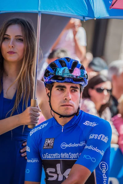 Pordenone Italia Mayo 2017 Ciclista Profesional Mikel Landa Sky Team — Foto de Stock