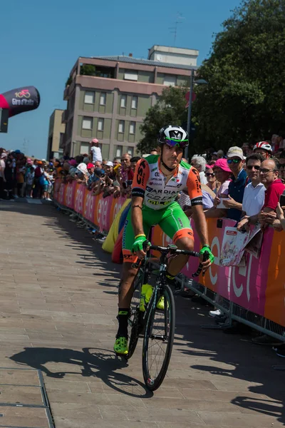 Pordenone Italia Mayo 2017 Ciclista Profesional Del Equipo Bardiani Csf — Foto de Stock