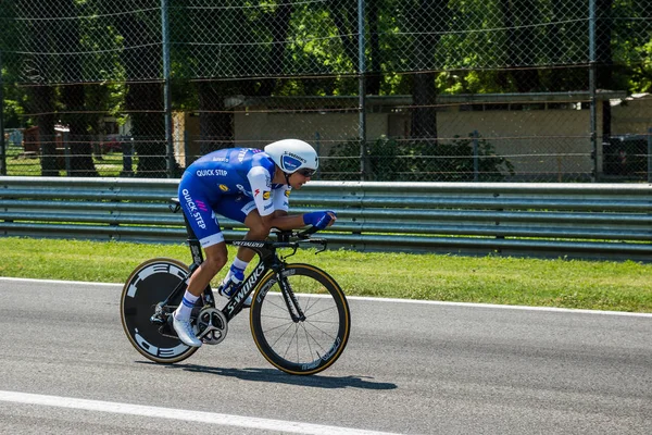 Monza Italie Mai 2017 Cycliste Professionnel Quickstep Team Lors Dernière — Photo