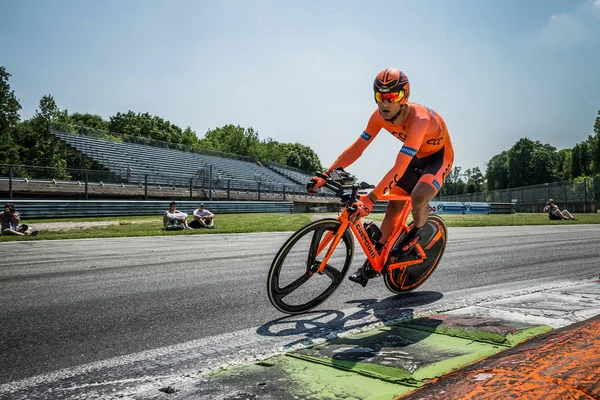 Monza Italia Mayo 2017 Ciclista Profesional Equipo Ccc Durante Última — Foto de Stock