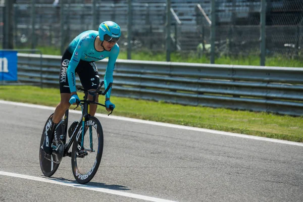 Monza Italien Maj 2017 Proffscyklist Astana Pro Team Den Sista — Stockfoto