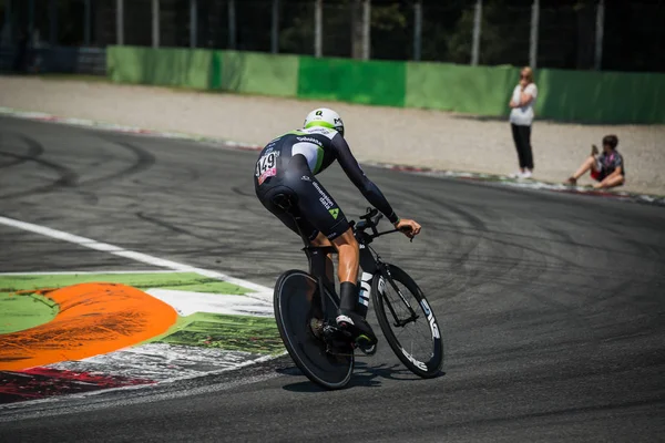 Monza Italia Mayo 2017 Ciclista Profesional Dimention Data Team Durante — Foto de Stock