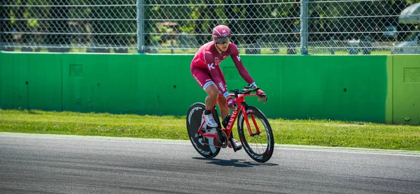 Monza Italie Mai 2017 Cycliste Professionnel Katusha Team Lors Dernière — Photo
