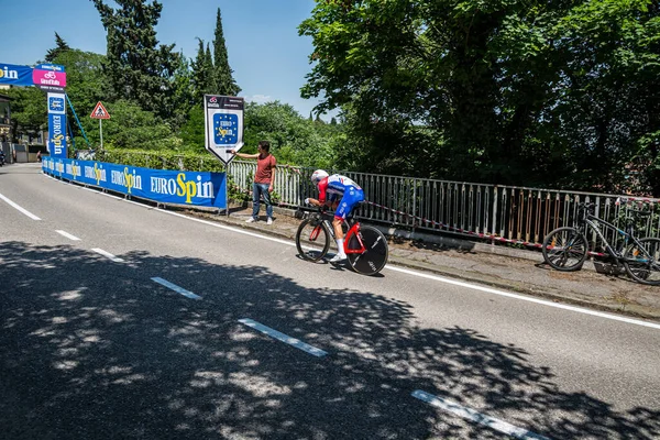 Verona Italia Junio 2019 Ciclista Profesional Ruta Etapa Final Prueba — Foto de Stock
