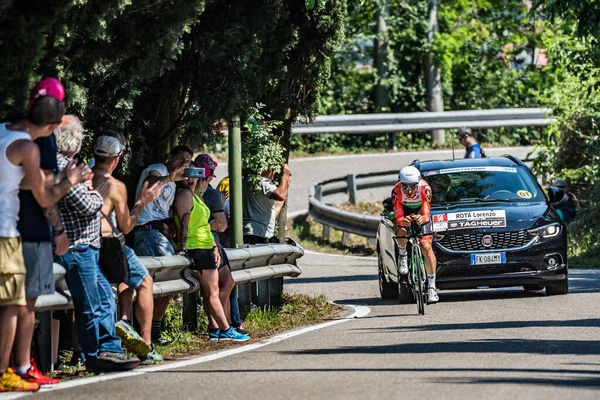 Verona Italia Junio 2019 Ciclista Profesional Ruta Etapa Final Prueba — Foto de Stock