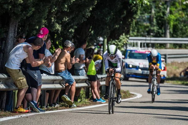 Verona Italia Junio 2019 Ciclista Profesional Ruta Etapa Final Prueba — Foto de Stock