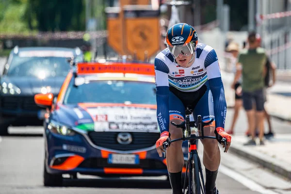 Verona Italien Juni 2019 Professionell Cyklist Rutten Till Finalen Giro — Stockfoto