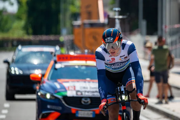 Verona Italia Junio 2019 Ciclista Profesional Ruta Etapa Final Prueba — Foto de Stock