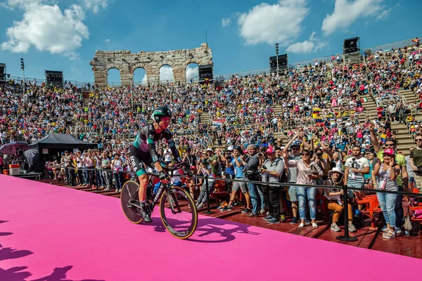 Verona Italia Junio 2019 Davide Formolo Bora Hansgrohe Team Entra — Foto de Stock