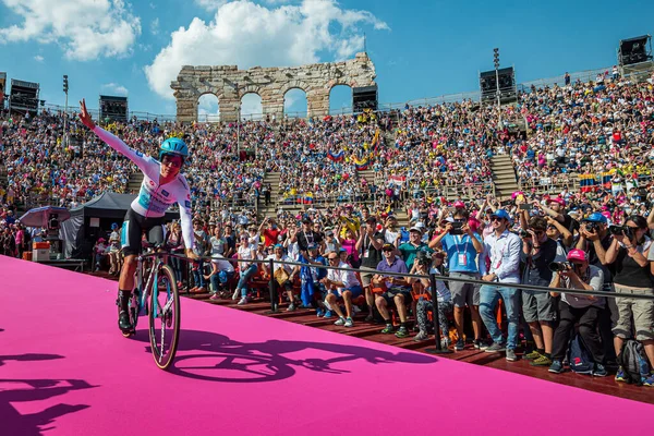 Verona Italia Junio 2019 Miguel Ngel Lpez Astana Pro Team — Foto de Stock