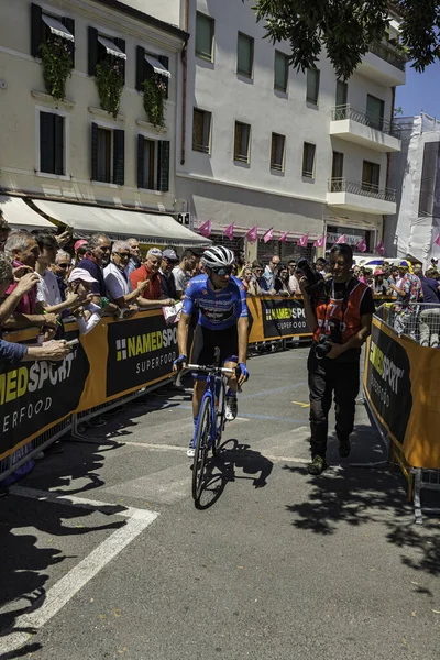 Treviso Itálie Května 2019 Giulio Ciccone Čeká Start Devatenácté Etapy — Stock fotografie