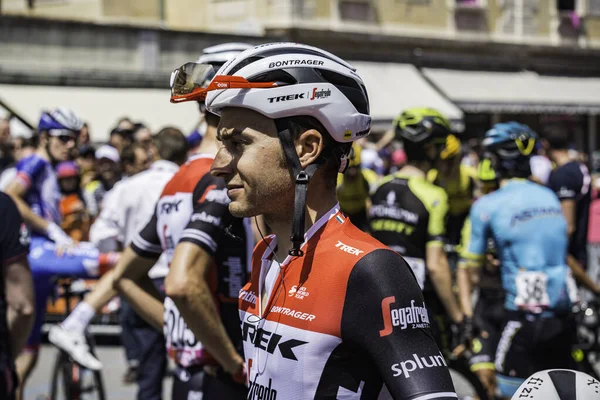 Treviso Italia Mayo 2019 Ciclista Profesional Justo Antes Del Inicio — Foto de Stock