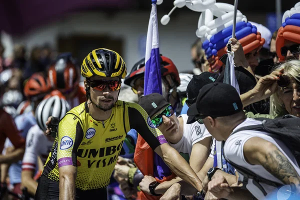 Valdaora Talya Mayıs 2019 Primoz Rogliç Giro Italia 2019 Sert — Stok fotoğraf