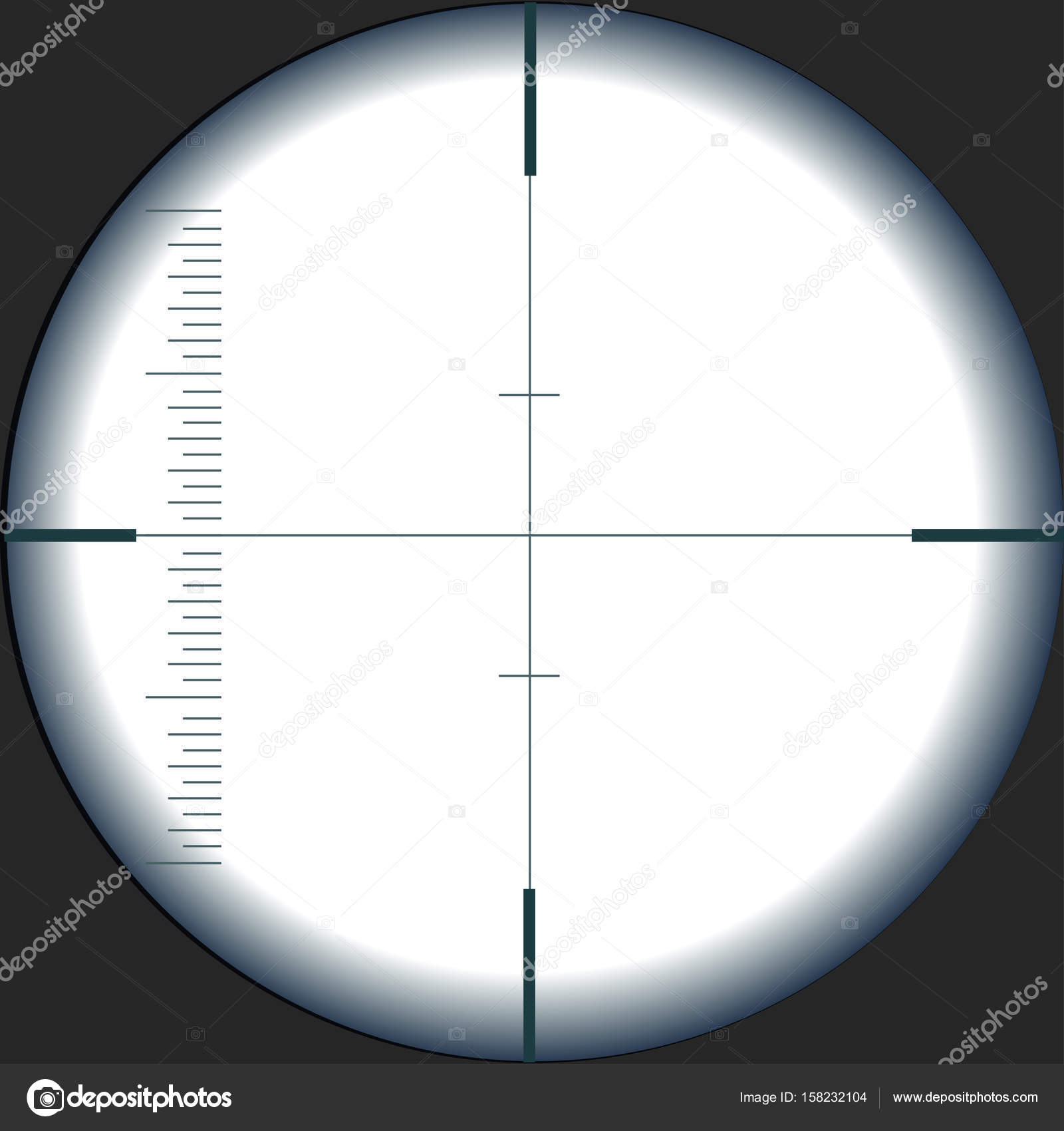 View through a telescope transparent Stock Vector by moremari19