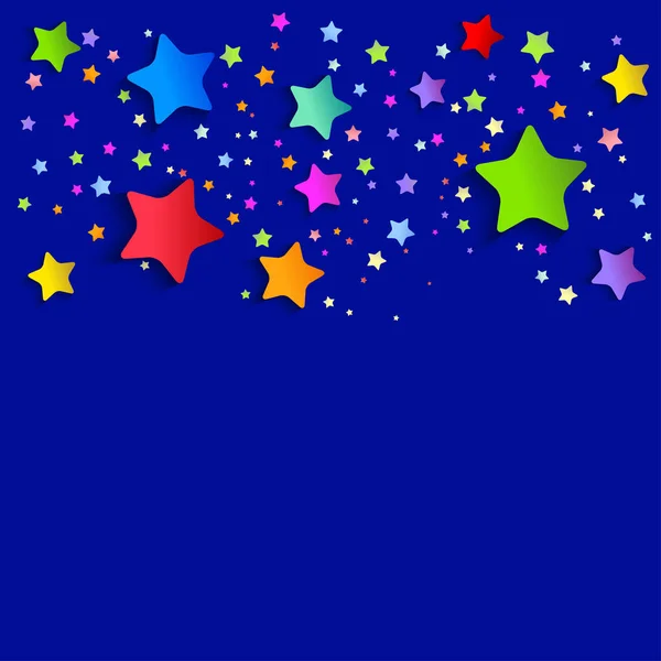 Fundo com estrelas brilhantes Ilustrações De Stock Royalty-Free