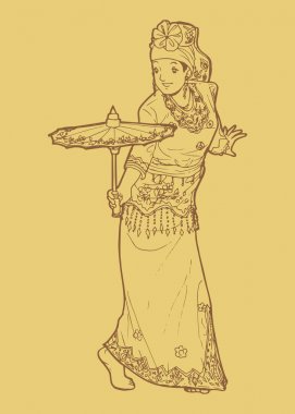 Geleneksel Endonezya Dansı, Tari Payung Batı Sumatra