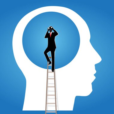 İşadamı ve merdiven