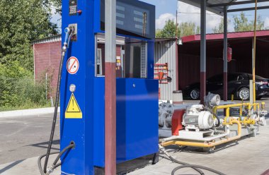 Propan Butan yakıt propan üzerinde arabalar için benzin istasyonu gazı, yanıcı