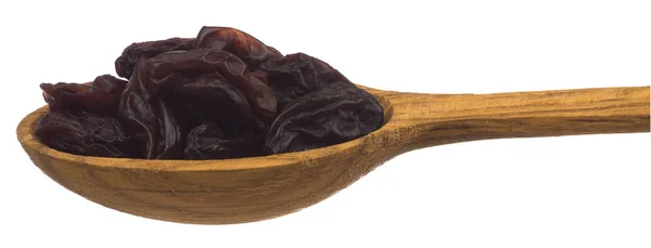 Tahta kaşıkta kuru üzümler