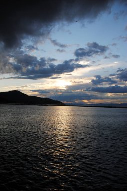 Güzel deniz günbatımı, Yunanistan