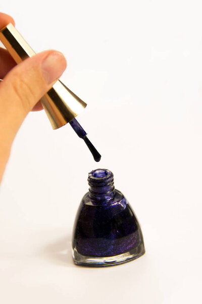 Colourful different varnishes for nails