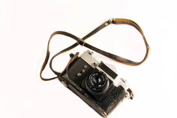 Hnědá Old Vintage Camera Royalty Free Stock Obrázky