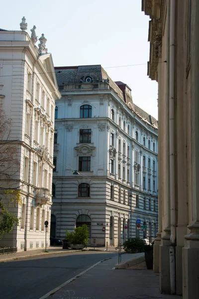 Puesta Sol Calles Viena — Foto de Stock