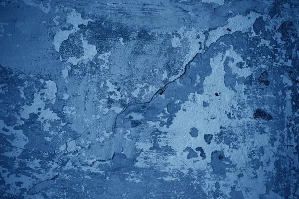2020年抽象的なstucco古典的な背景。青の古コンクリートの壁の質感. — ストック写真