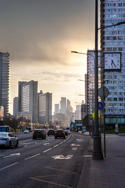 Russia Moscow April 2020 Empty Streets City Street New Arbat — Stock Photo, Image