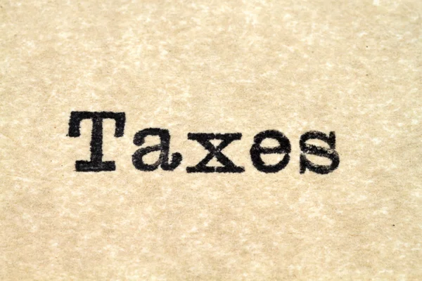 税收打字机类型 — 图库照片