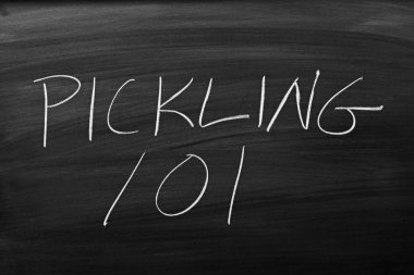 Bir kara tahta üzerinde dekapaj 101