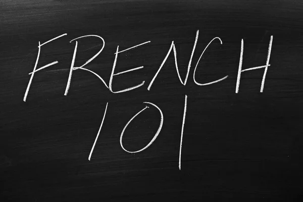 Francés 101 en una pizarra —  Fotos de Stock