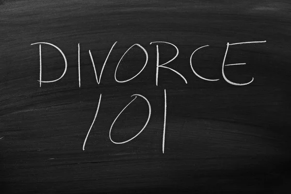 Divorcio 101 en una pizarra —  Fotos de Stock